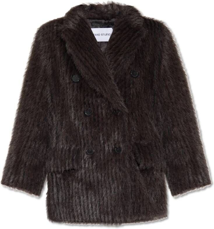 Stand Studio Faux Fur & Shearling Jackets Bruin Dames