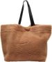 Stand Studio Zandkleurige Shoppingtas met Nepbont Brown Dames - Thumbnail 1