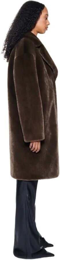 STAND STUDIO Dames Jassen Camille Cocoon Coat Bruin - Foto 7