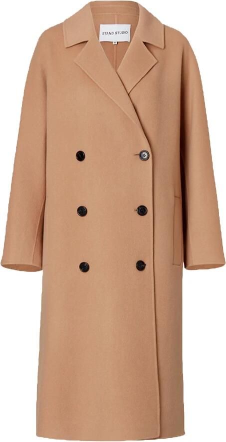 Stand Studio Kameel Wolmix Jas Brown Dames - Foto 8