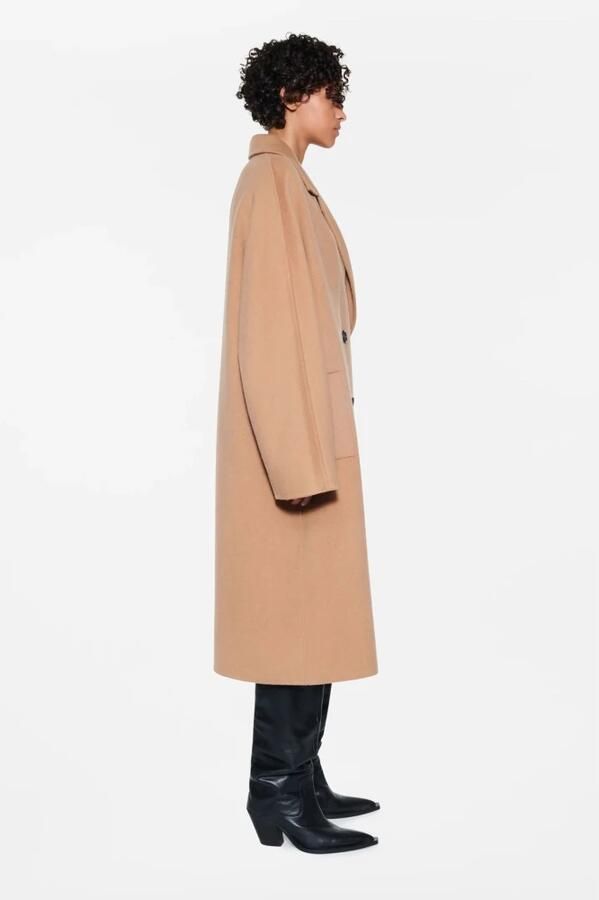 Stand Studio Kameel Wolmix Jas Brown Dames - Foto 6