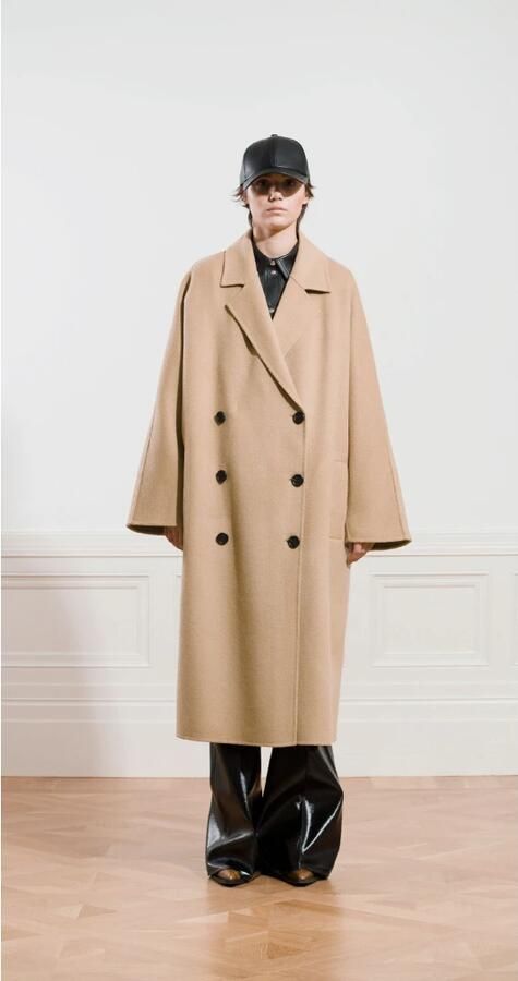 Stand Studio Kameel Wolmix Jas Brown Dames - Foto 7