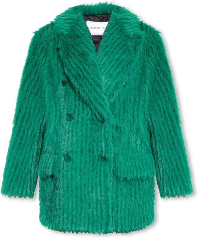Stand Studio Zenni faux fur jacket Groen Dames