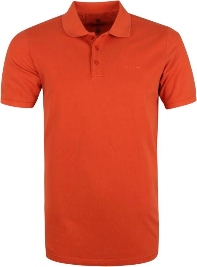 State of Art Pique Polo Rood Heren
