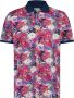 State of Art polo met all over print kobalt magenta - Thumbnail 2