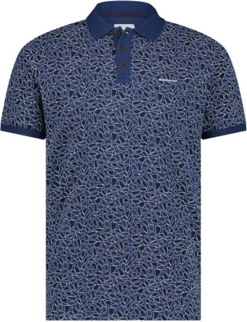 State of Art Polo shirt pique? SS A Blauw Heren