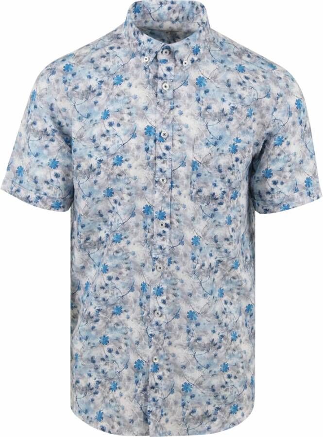 State of Art Short Sleeve Shirts Blauw Heren