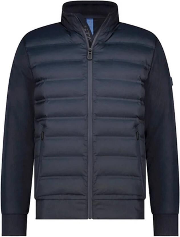 State of Art Winterjas Navy Blauw Stijlvol Blue Heren
