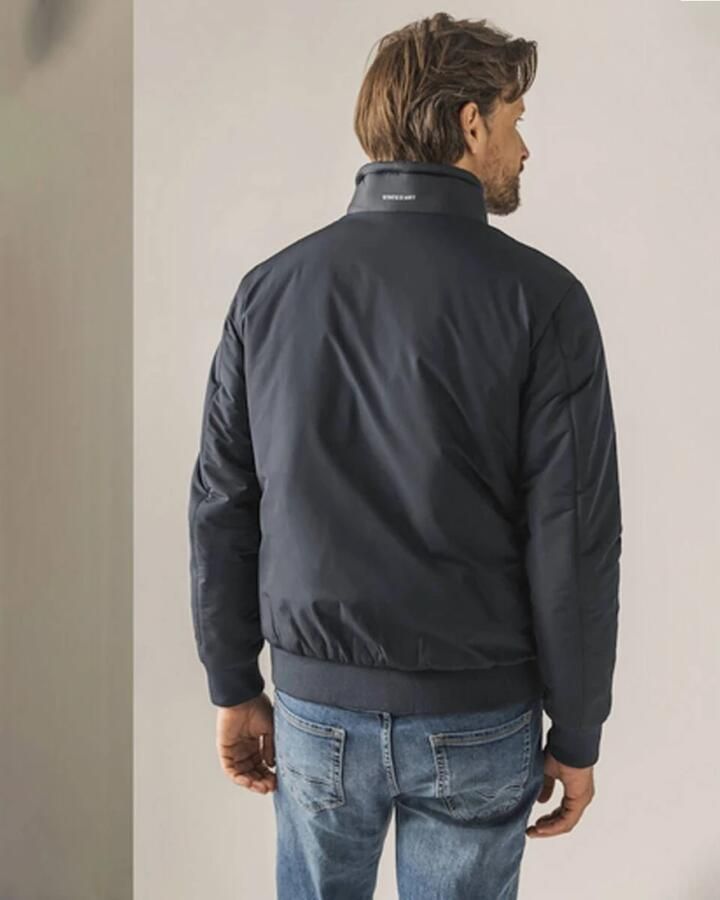 State of Art Winterjas Navy Blauw Stijlvol Blue Heren - Foto 3