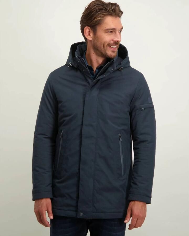State of Art Donkerblauwe Hoodie met Rits Blue Heren - Foto 2