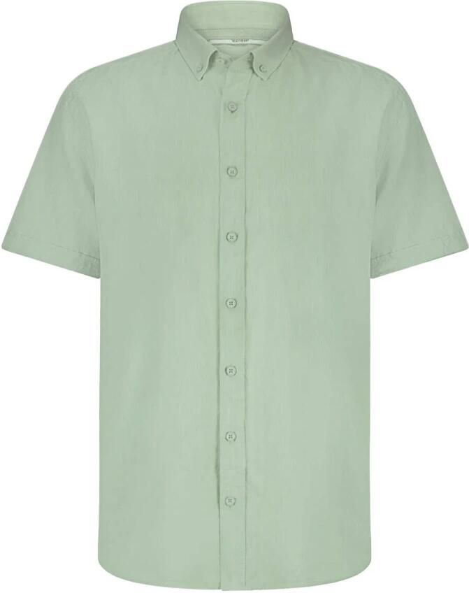 State of Art Korte Mouw Oxford Overhemd Green Heren