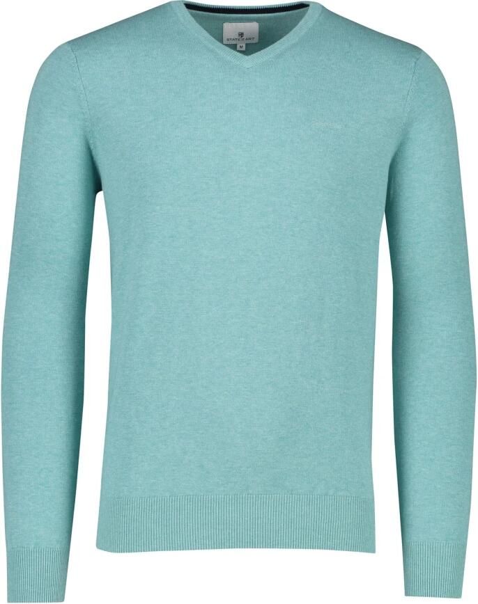 State of Art Lichtblauwe V-hals trui Blue Heren - Foto 2