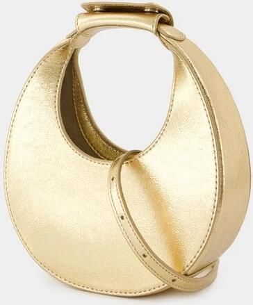 Staud Metallic Gouden Leren Schoudertas Yellow Dames - Foto 4