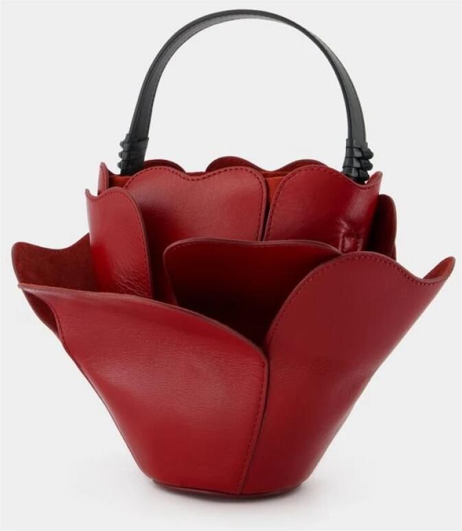 Staud Rode Leren Juliet Tas Top Handvat Red Dames - Foto 4