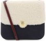 Staud Veelkleurige suede en shearling crossbody tas Beige Dames - Thumbnail 2