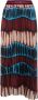 Stella Jean Geplooide Midi Rok met Tribale Print Multicolor Dames - Thumbnail 1
