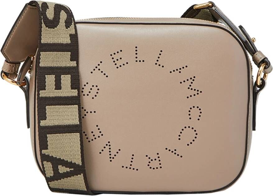 Stella Mccartney Crossbody bags Small Logo Crossbody Bag in beige