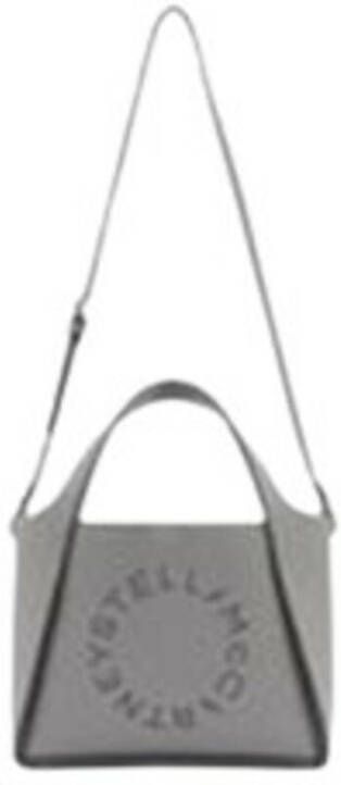 Stella Mccartney Zwarte Gegraveerde Logo Stella Tas Black Dames