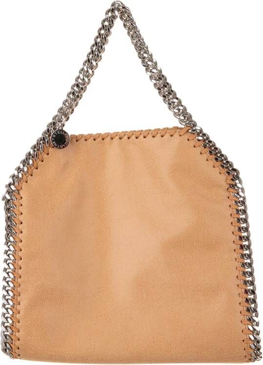 Stella Mccartney Shaggy Deer Vegan Tas met Diamantketting Beige Dames