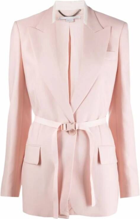 Stella Mccartney Sportjas Mooie enkele jas Pink Dames