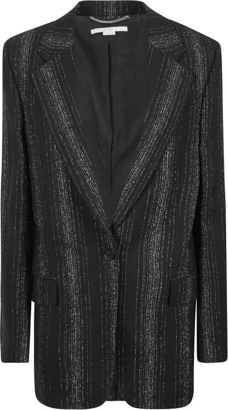 Stella Mccartney Lurex Tailoring Blazer Black Dames