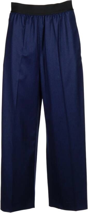 Stella Mccartney Brede broek Blauw Dames
