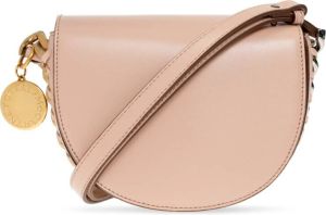 Stella Mccartney Crossbody bags Frayme Small Flap Shoulder Bag in poeder roze
