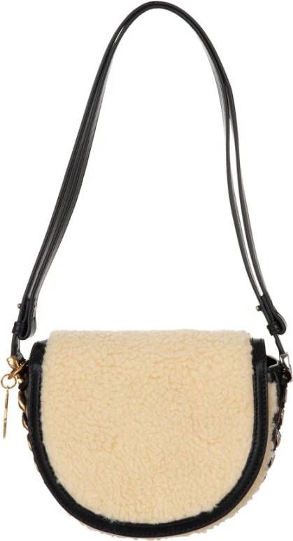 Stella Mccartney Flap kleine schoudertas Beige Dames