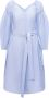 Stella Mccartney Katoenen jurk met knoopsluiting en afneembare riem Blue Dames - Thumbnail 1