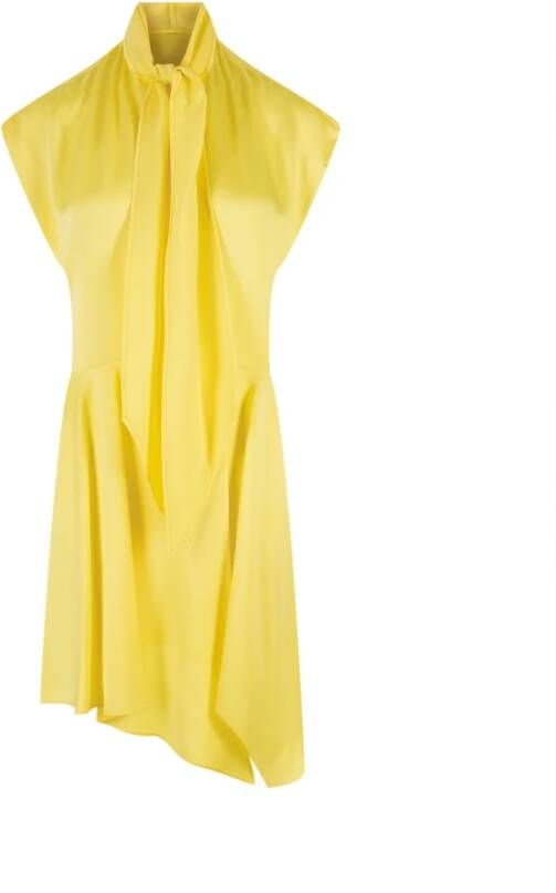 Stella Mccartney Gele Asymmetrische Mini Overhemdjurk Yellow Dames