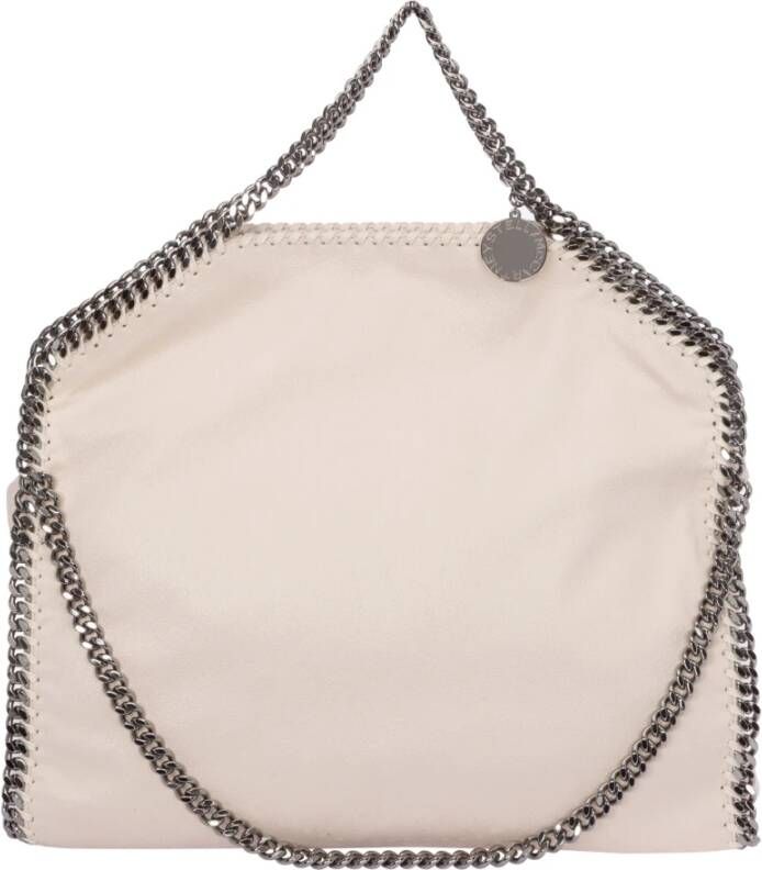 Stella Mccartney Totes Falabella Shaggy Deer Fold Over Tote in white