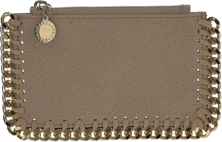 Stella Mccartney Falabella ritssluiting kaarthouder Bruin Dames