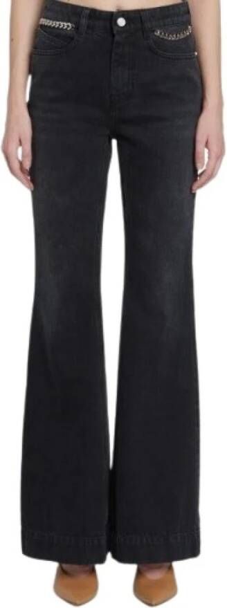 Stella Mccartney Klassieke zwarte flared jeans Black Dames