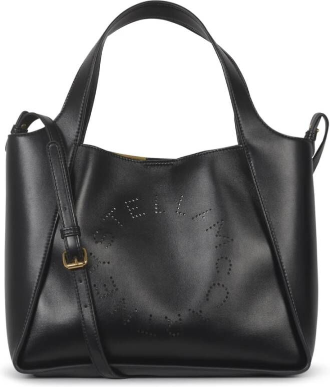 Stella Mccartney Stella Logo Crossbody Bag in Black Eco Soft Alter Nappa Zwart Dames