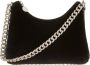 Stella Mccartney Hobo bags Falabella Mini Velvet Crystal Chain Bag in zwart - Thumbnail 2