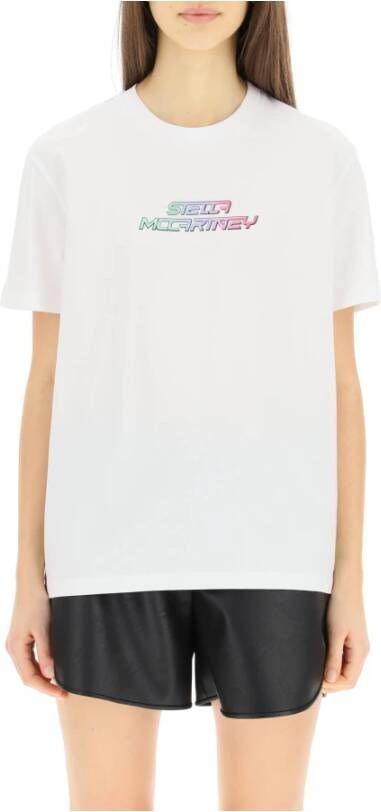 Stella Mccartney high frequency gel logo t-shirt Wit Dames