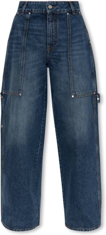Stella Mccartney Jeans with wide legs Blauw Dames