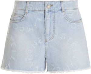 Stella Mccartney Korte spijkerbroek Blauw Dames