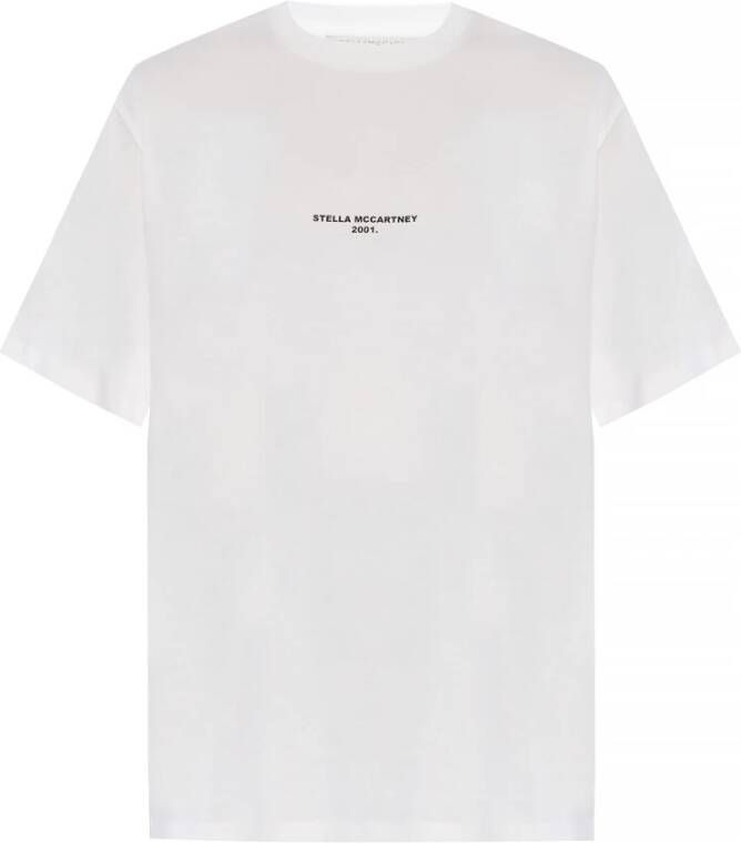 Stella Mccartney Logo-bedrukt T-shirt White Dames