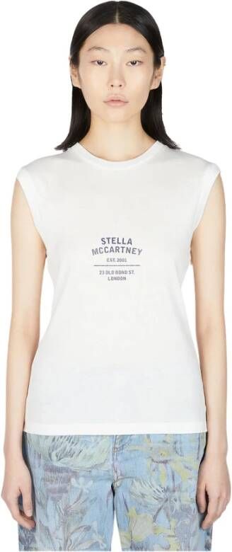 Stella Mccartney Verhoog je alledaagse stijl met Old Bond Street Mouwloze Top White Dames