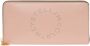 Stella Mccartney Portemonnee Pashouder Ritssluiting Effen Kleur Logo Details Pink Dames - Thumbnail 6