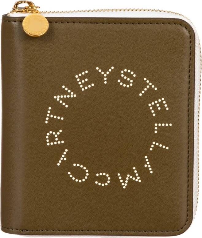Stella Mccartney Rits Kaarthouder Portemonnee Green Dames