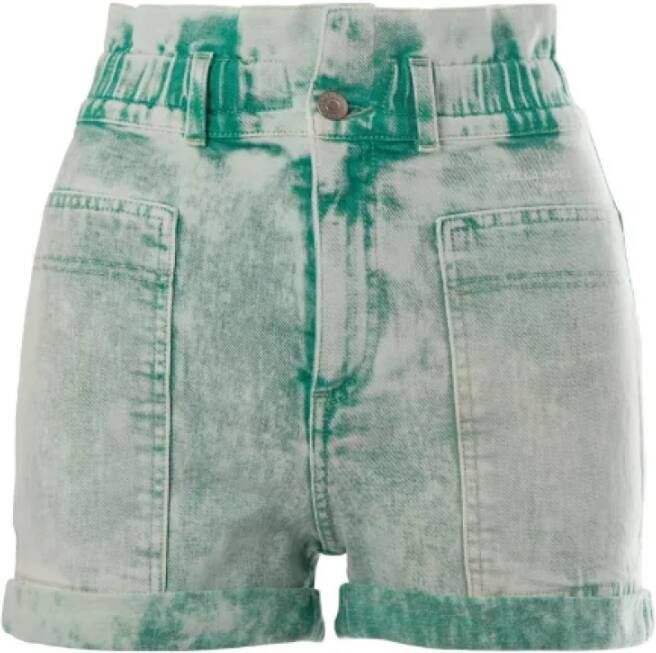 Stella McCartney Pre-owned Cotton shorts Blauw Dames