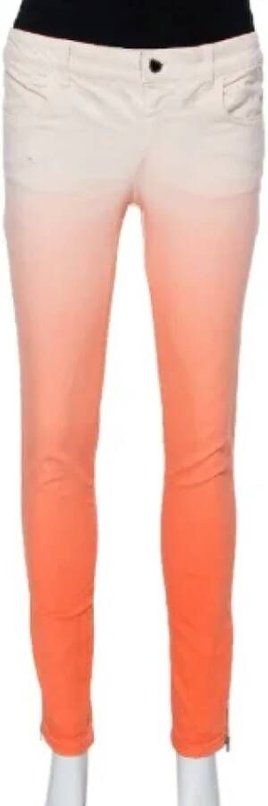 Stella McCartney Pre-owned Denim jeans Oranje Dames