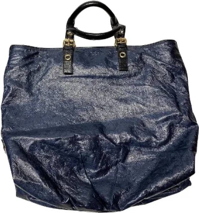Stella McCartney Pre-owned Leather handbags Blauw Dames