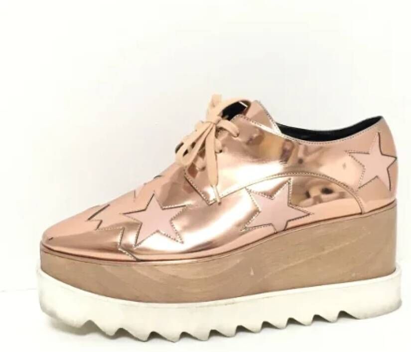 Stella McCartney Pre-owned Leather sneakers Roze Dames