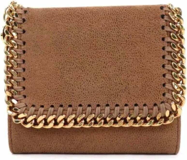 Stella McCartney Pre-owned Leather wallets Bruin Dames