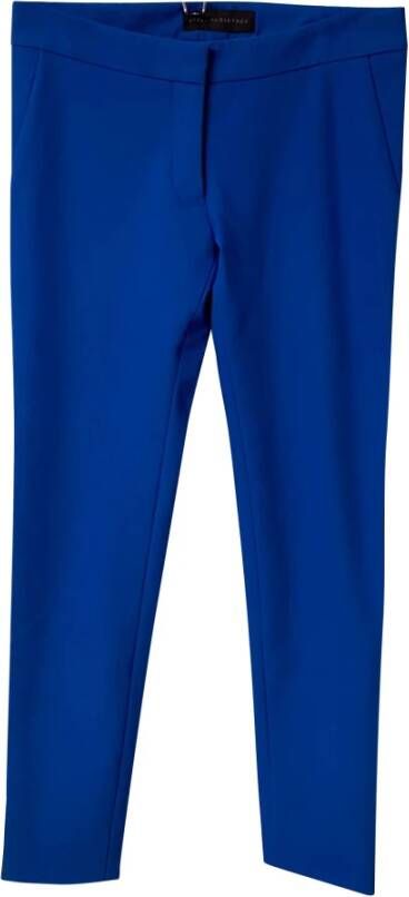 Stella McCartney Pre-owned Magere rekbare broek Blauw Dames