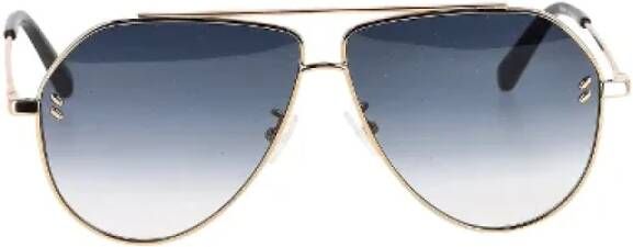 Stella McCartney Pre-owned Metal sunglasses Yellow Dames