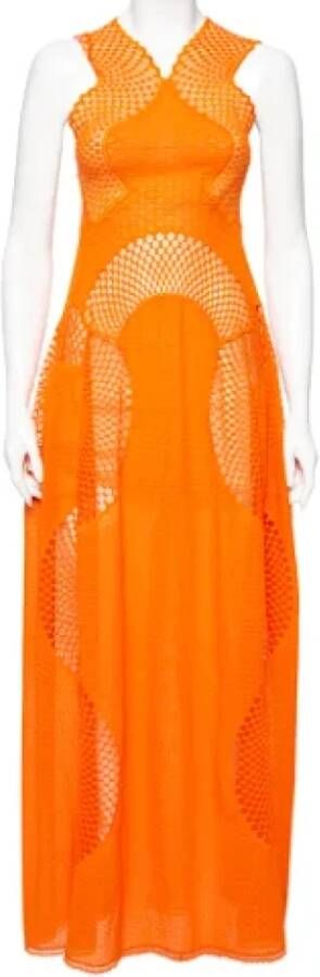 Stella McCartney Pre-owned Cotton dresses Oranje Dames
